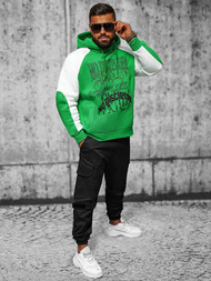 Sweatshirt à capuche vert OZONEE O/SWE23037
