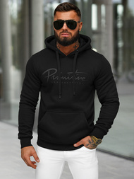 Sweatshirt à capuche homme noir OZONEE JS/8B1352/3