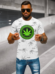 T-shirt Homme Blanc OZONEE O/T139/1