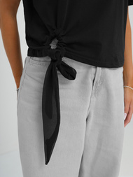 T-shirt femme noir OZONEE JS/RJ77247