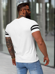 T-shirt Homme Blanc OZONEE JS/8B1391/1