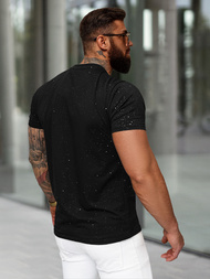 T-shirt Homme Noir OZONEE O/QQ1386