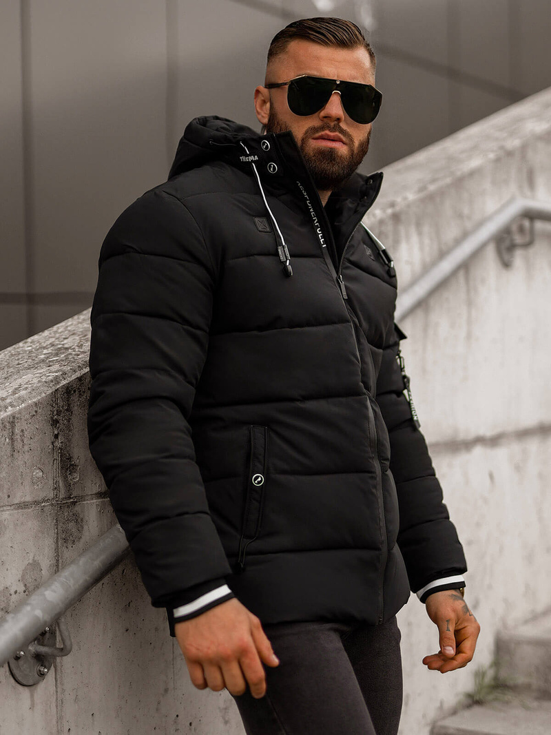 Veste homme noir OZONEE JS/57M7502/392