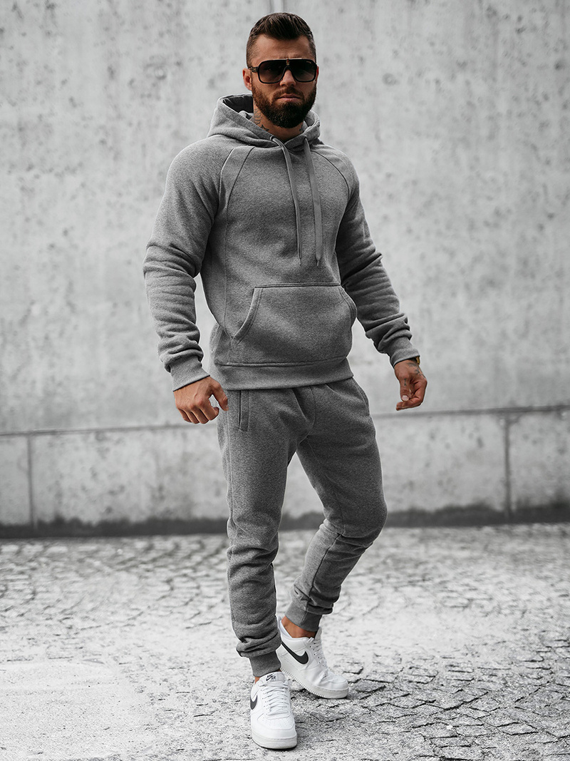 Survêtement Homme Gris Foncé OZONEE JS/8C75/5