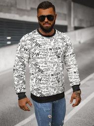 Sweatshirt Homme Blanc OZONEE JS/8B1218/1