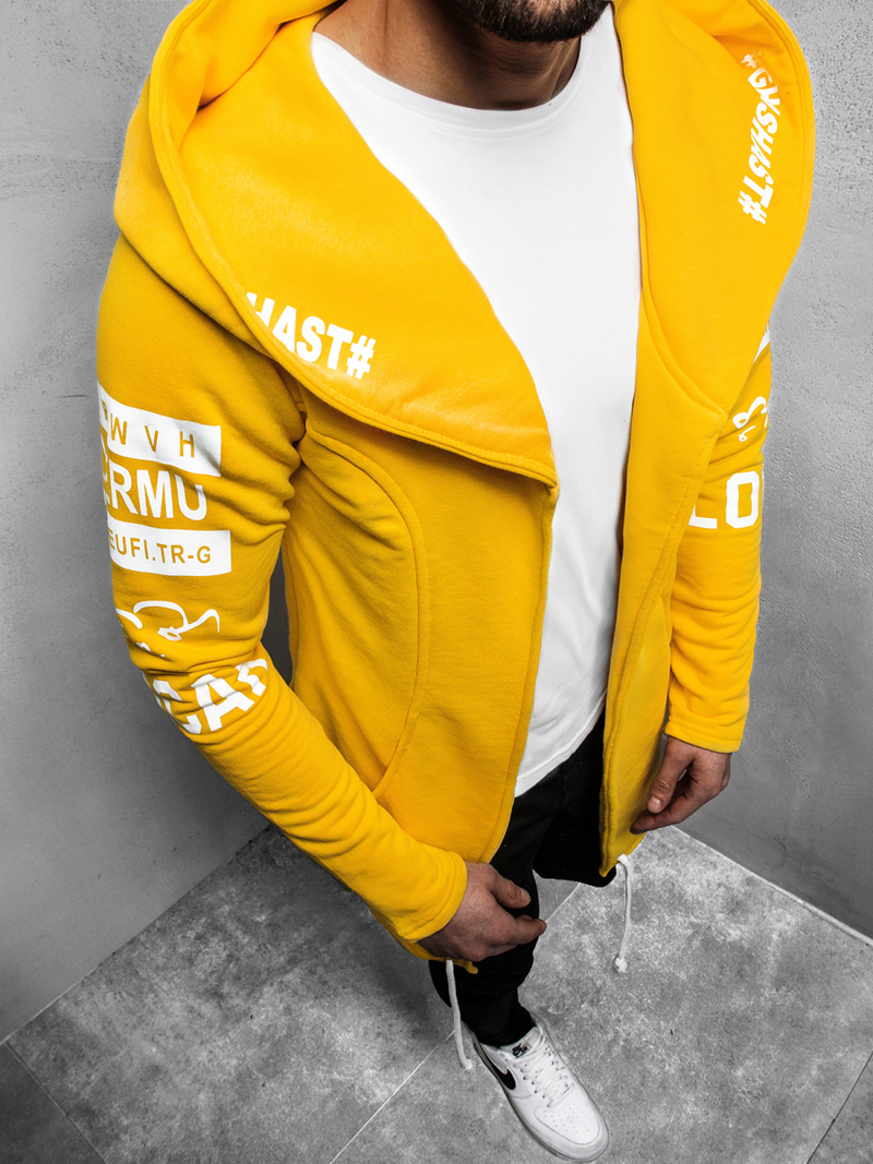 Sweatshirt Homme Jaune OZONEE A/11110Z