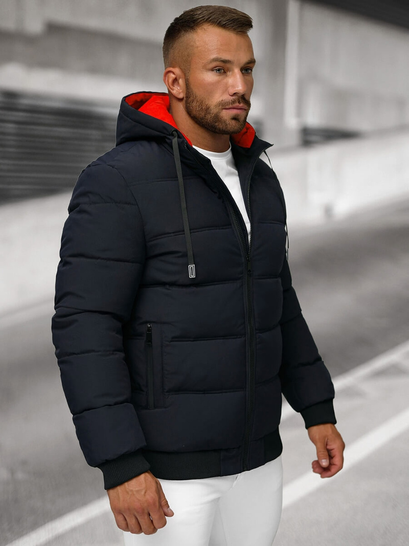 Veste homme bleu foncé OZONEE JS/31M5003Z