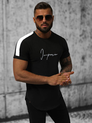 T-shirt Homme Noir OZONEE O/P1180