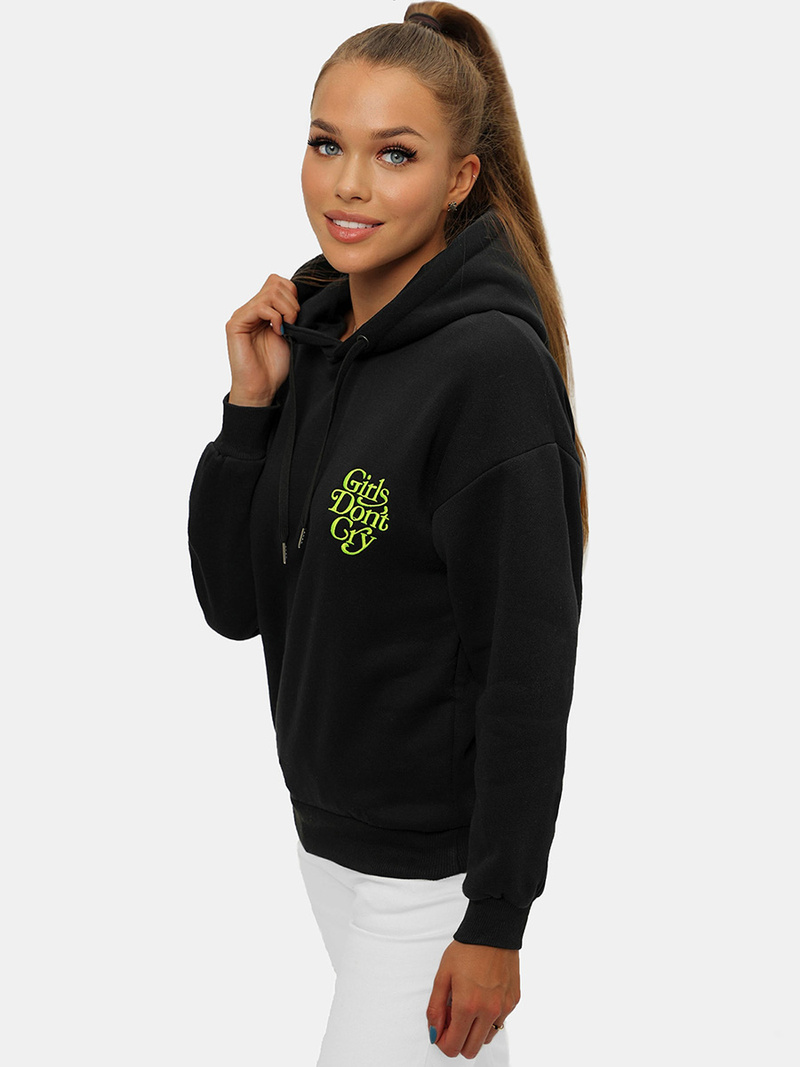 Sweat à capuche femme Noir OZONEE JS/B26013Z