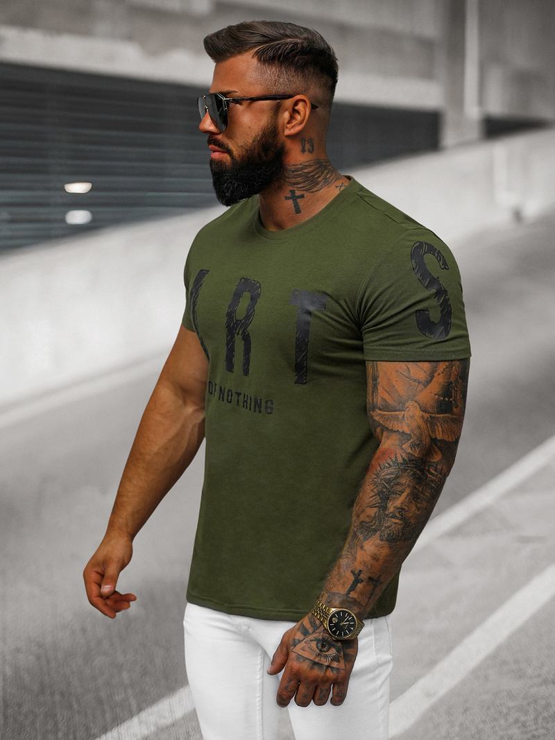T-shirt Homme Vert OZONEE O/8T1263/29