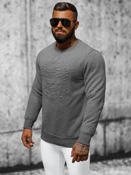 Sweatshirt Homme Gris Foncé OZONEE NB/MF2010