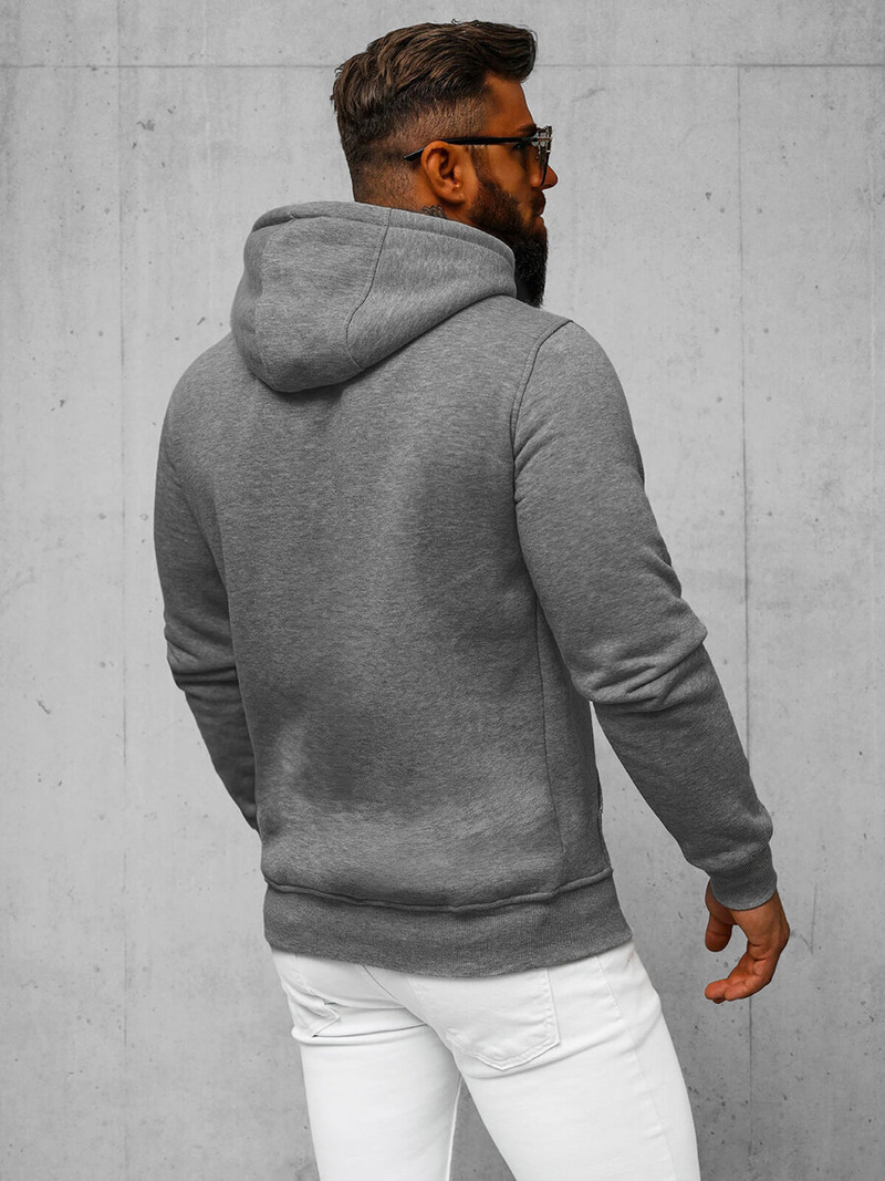 Sweatshirt Homme Gris foncé OZONEE JS/2009Z