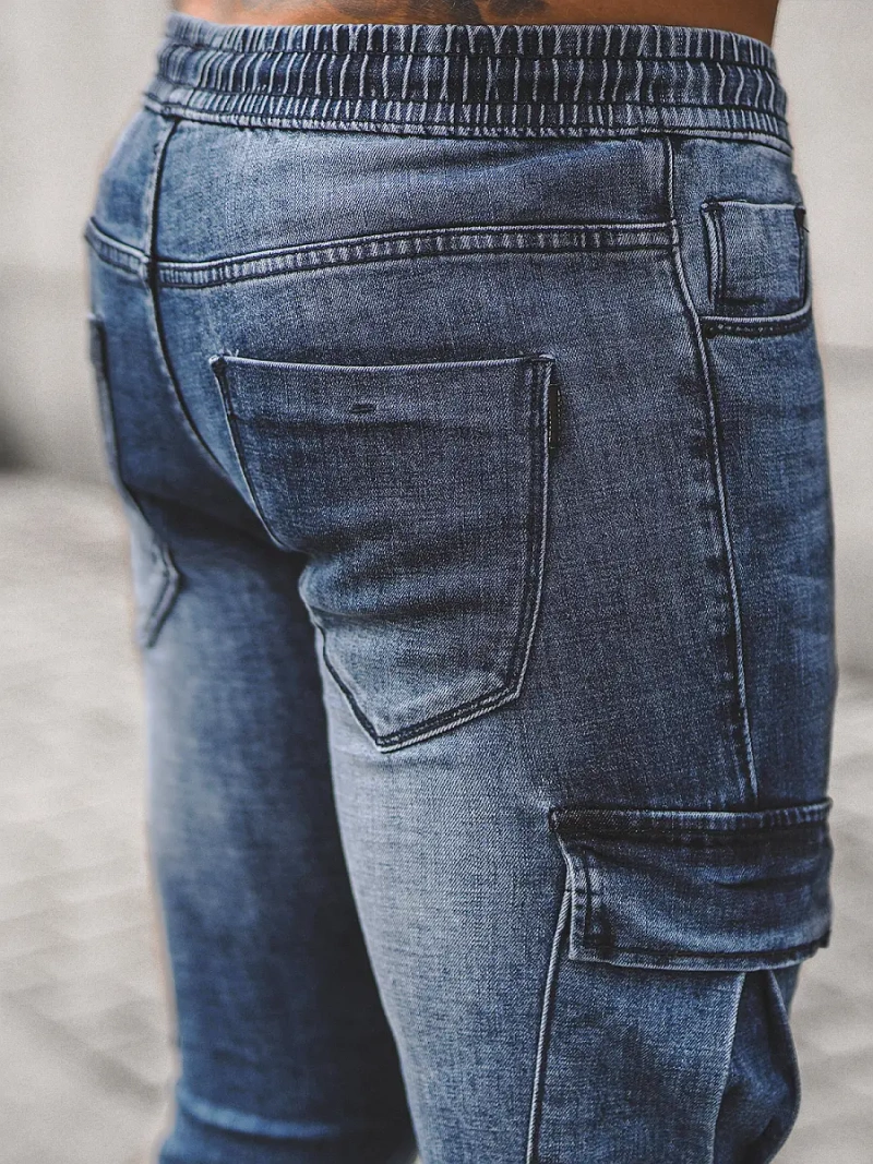 Pantalon Jogger Homme Bleu OZONEE NB/MP0092BS