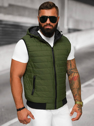 Veste Sans Manches Homme Vert OZONEE JS/MY88Z
