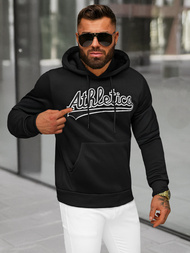 Sweatshirt à capuche homme noir OZONEE JS/27B6508/3