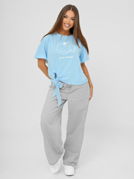 T-shirt femme bleu clair OZONEE JS/RJ77247