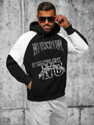 Sweatshirt à capuche noir OZONEE O/SWE23037