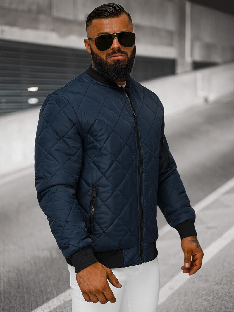 Veste Homme Bleu foncé OZONEE JS/MY01Z