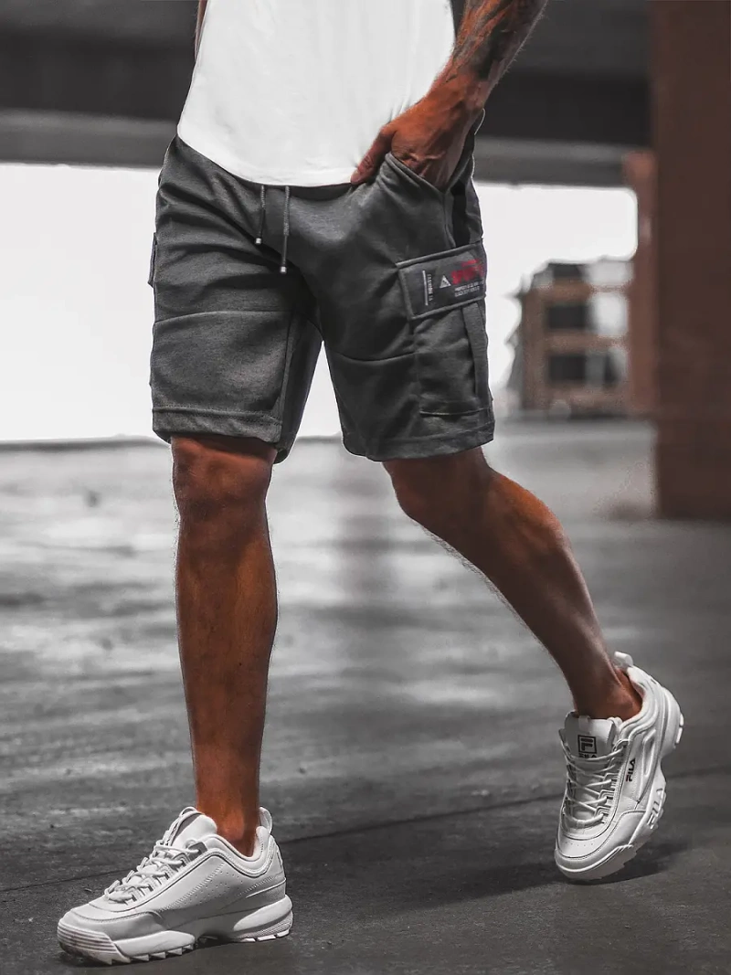 Short Homme Gris Foncé OZONEE O/WW20016/3