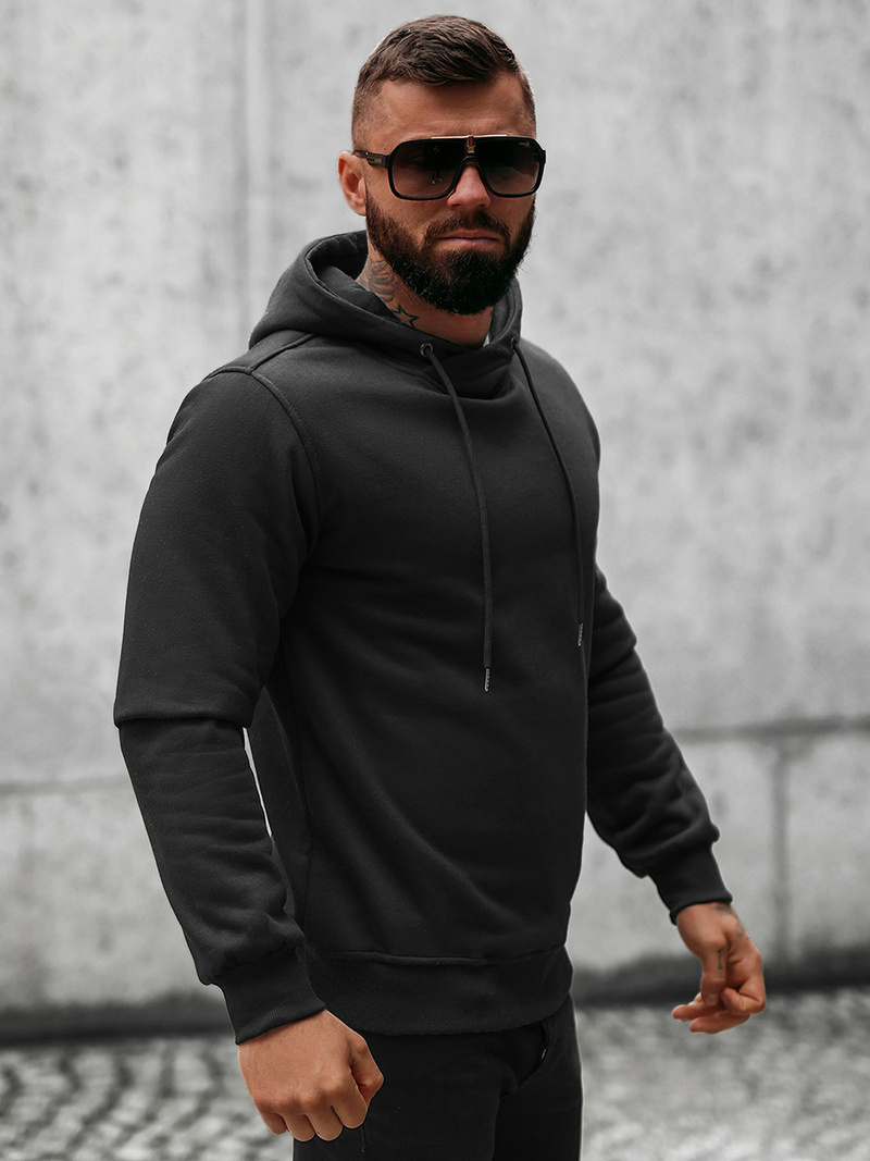 Sweatshirt Homme Noir OZONEE O/8B156/3