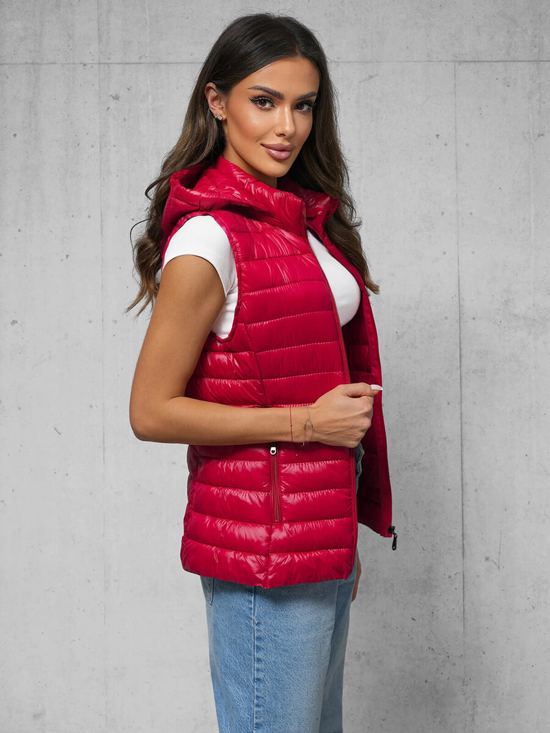 Gilet Femme Rouge OZONEE JS/16M9138/270