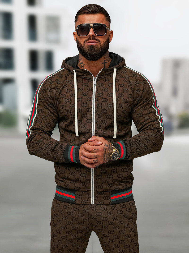 Survêtement Homme Beige Foncé OZONEE O/FF5111AB