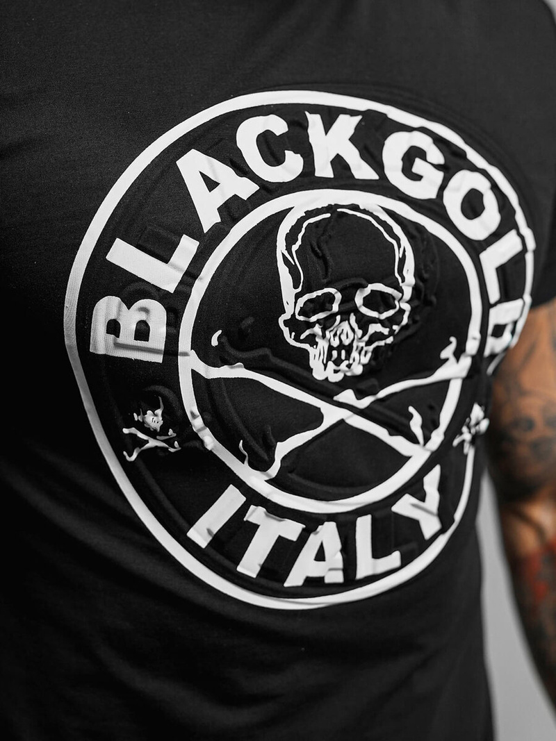 T-shirt Homme Noir OZONEE NB/MT3074