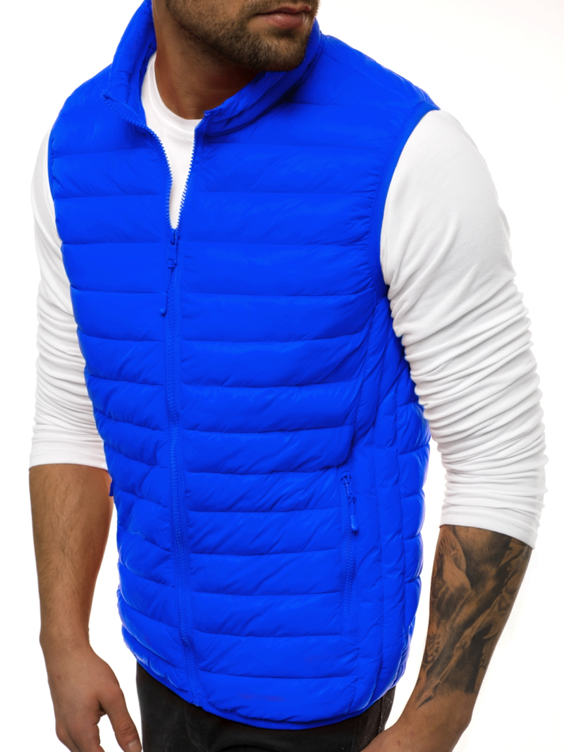 Veste sans manches Homme Bleu OZONEE JS/LY32