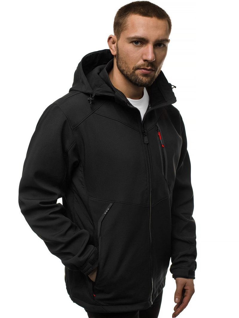 Veste Homme noir-rouge OZONEE GE/12266Z