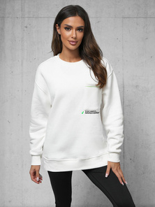 Sweatshirt Blanc OZONEE O/SWE23022Z