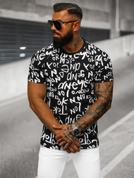 T-shirt Homme Noir OZONEE O/T1268/3