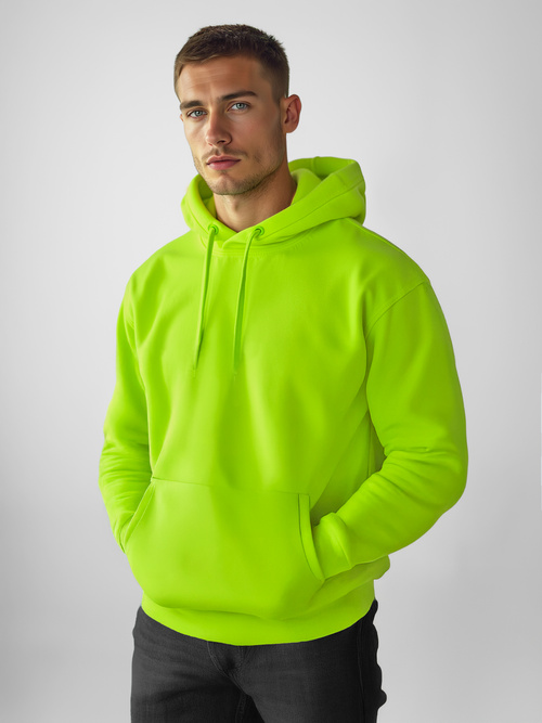 Sweatshirt Homme néon Vert OZONEE JS/2009Z