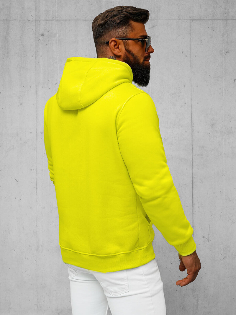 Sweatshirt Homme Néon Jaune OZONEE JS/2009Z