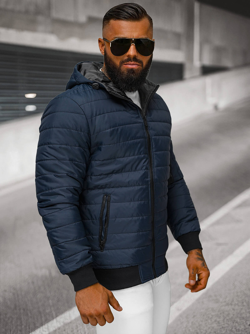 Veste Homme Bleu foncé OZONEE JS/MY13Z