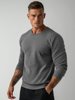 Sweatshirt Homme Gris foncé OZONEE JS/2001-10Z