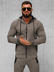 Survêtement homme beige et gris OZONEE O/FF3705AB