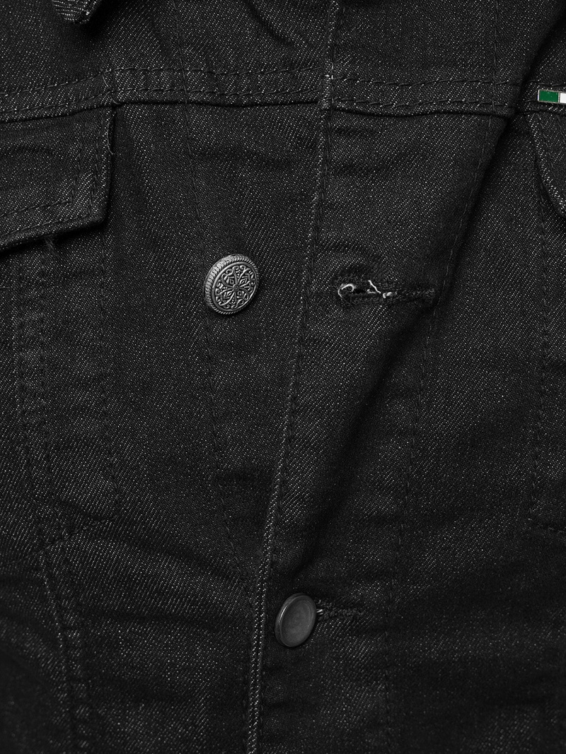 Veste en jean Homme noir OZONEE NB/MJ510N