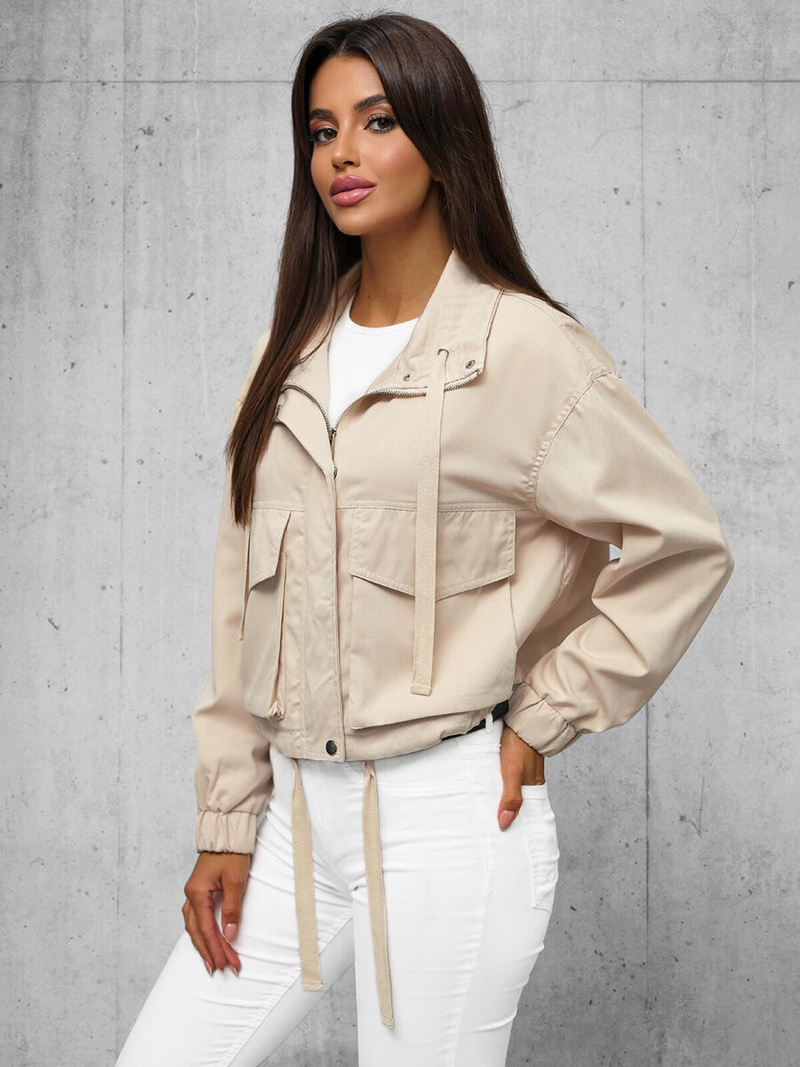 Veste Femme Beige OZONEE O/G118Z