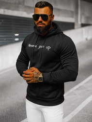 Sweatshirt à capuche homme noir OZONEE JS/27B6512/3