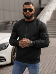 Sweatshirt Homme Noir OZONEE JS/8B1358/3