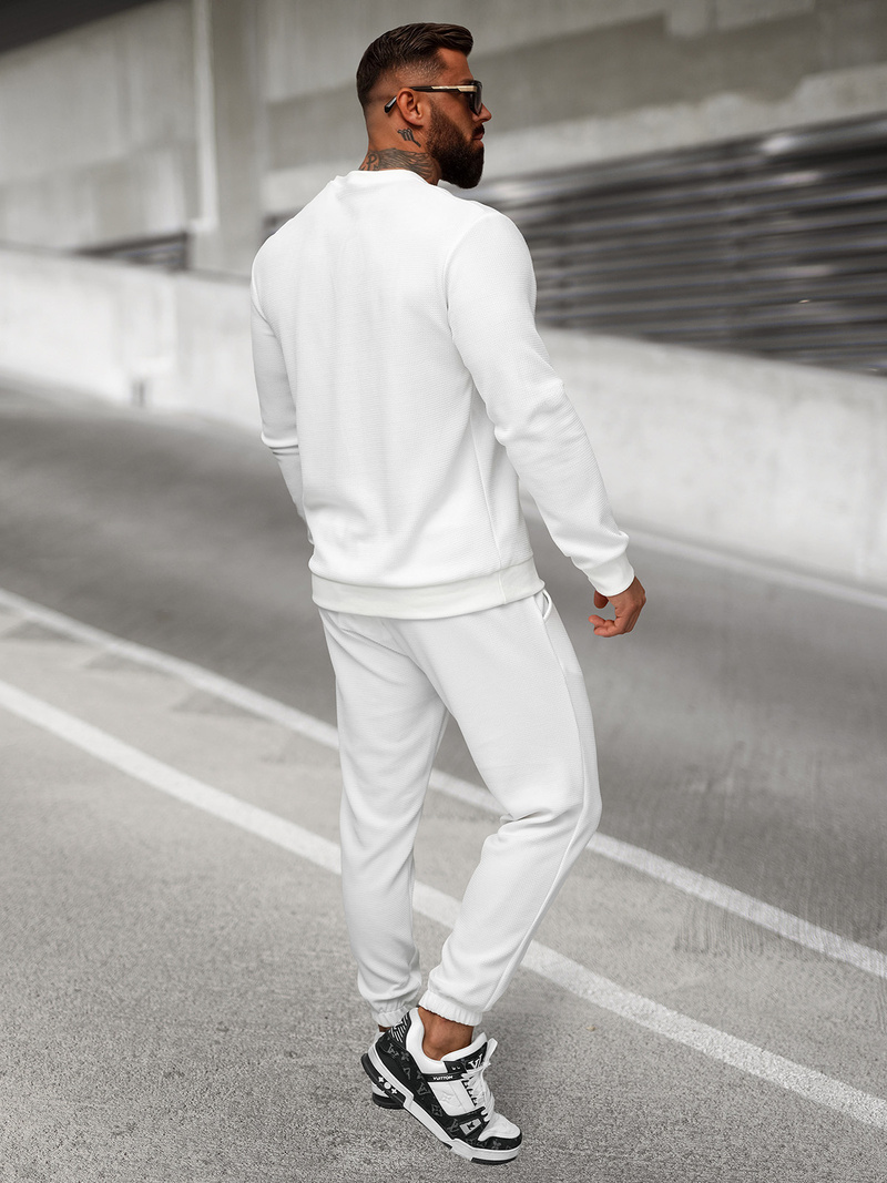 Pantalon de Survêtement Homme Blanc OZONEE O/D9125Z