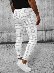 Pantalon Chino Homme Blanc OZONEE O/P4009