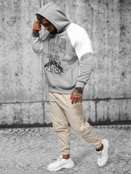 Sweatshirt à capuche gris OZONEE O/SWE23037