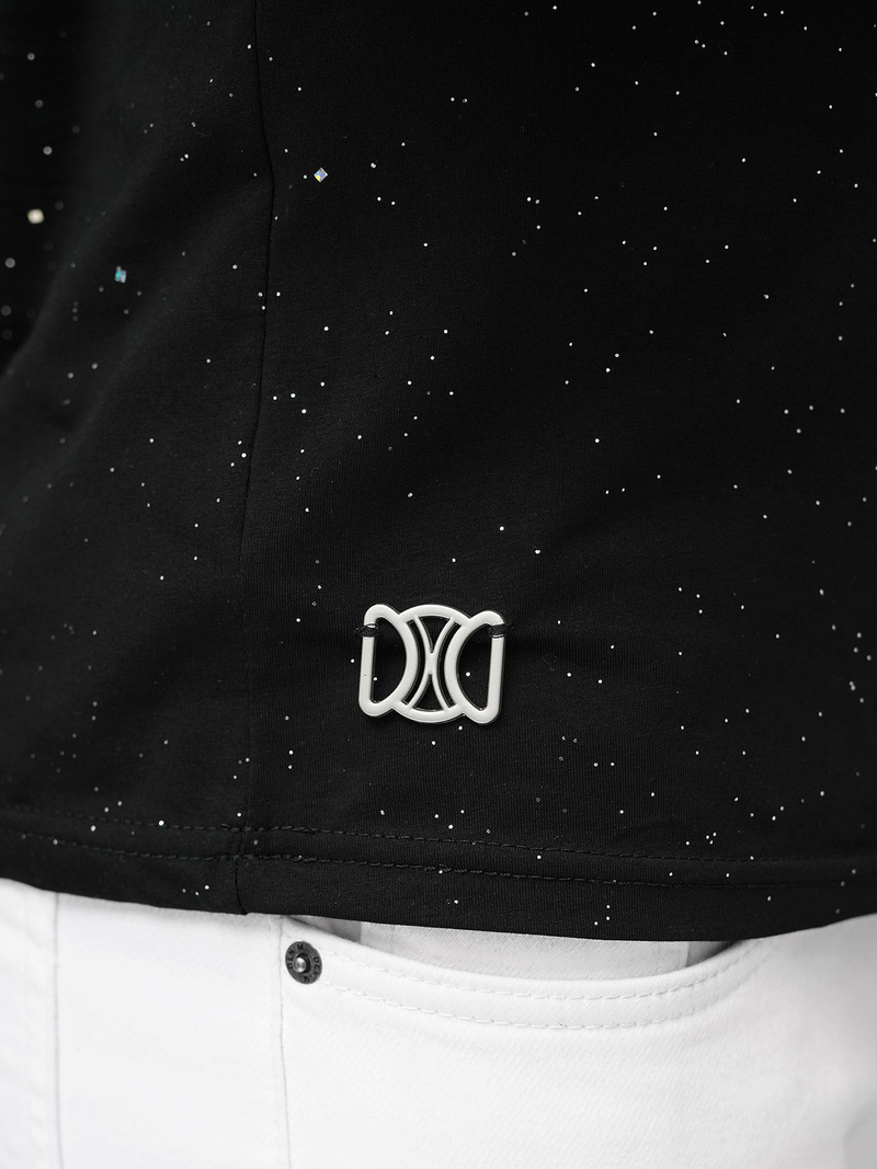 T-shirt Homme Noir OZONEE O/QQ1388