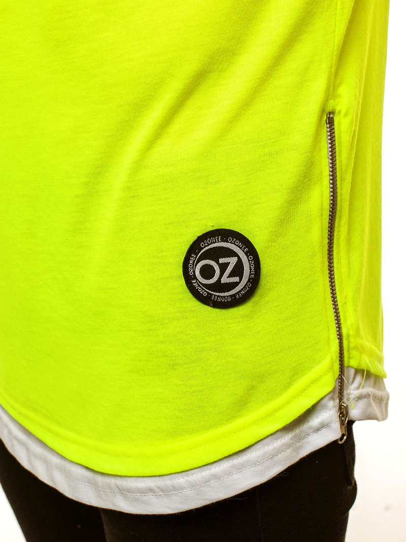 T-Shirt Homme Jaune-néon OZONEE O/1261X