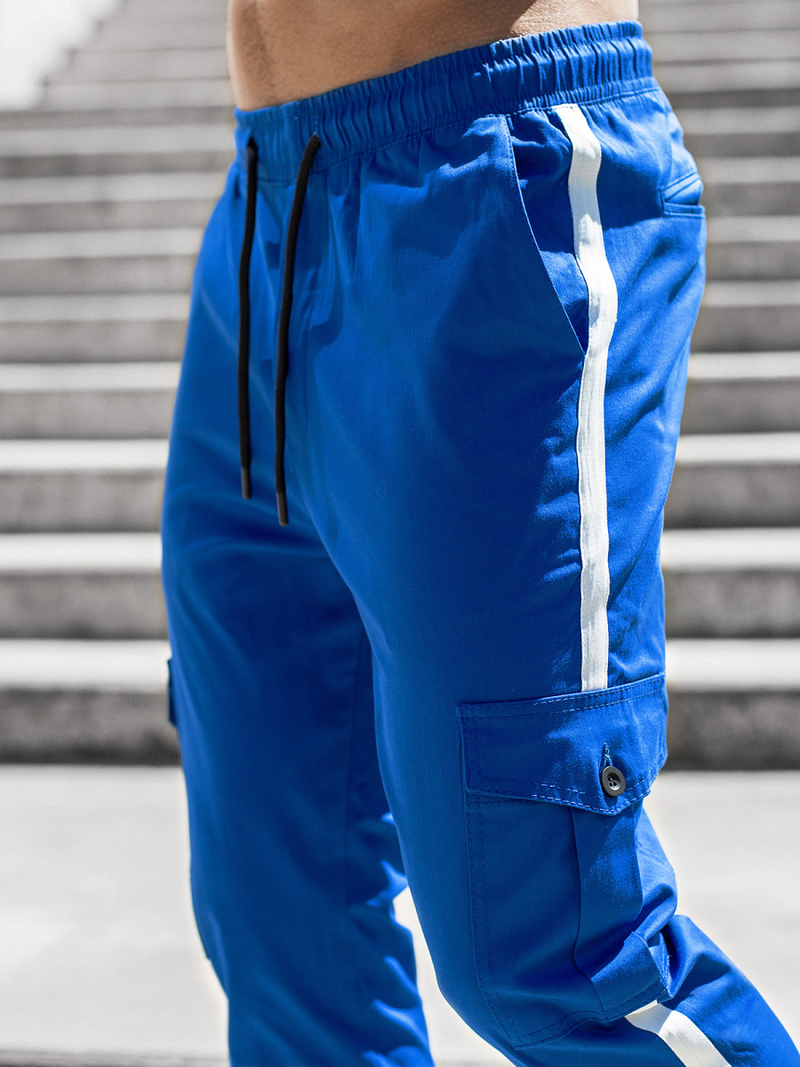 Pantalon Jogger Homme Bleu OZONEE DJ/5580