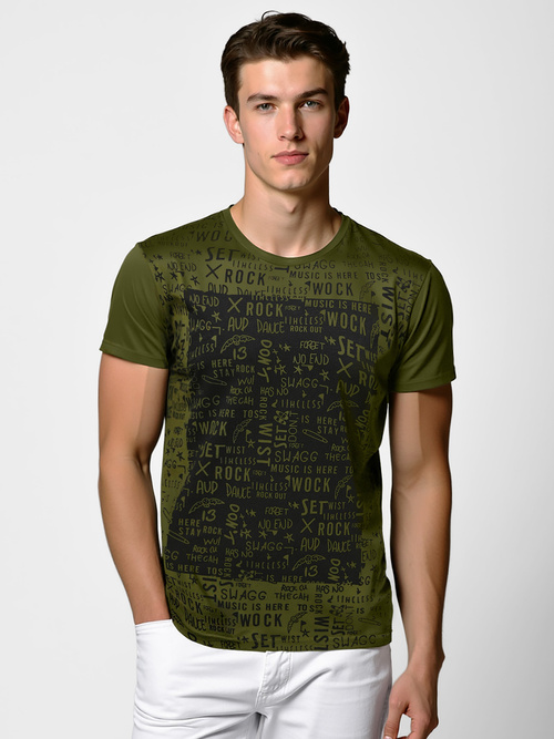 T-shirt Homme Vert OZONEE O/T122/29Z