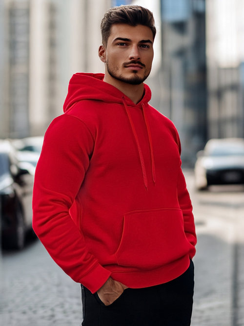 Sweatshirt Homme rouge foncé OZONEE JS/2009Z