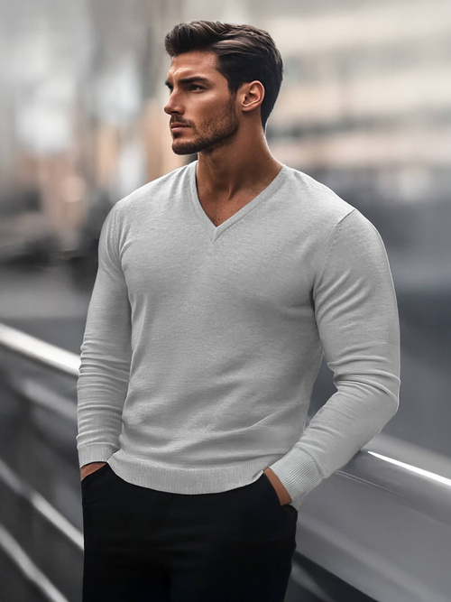Pullover Homme Gris OZONEE NB/MMB601/2Z
