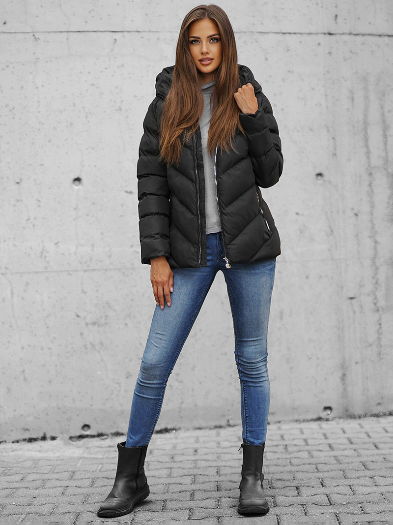 Veste Femme Noir OZONEE JS/M725/392Z